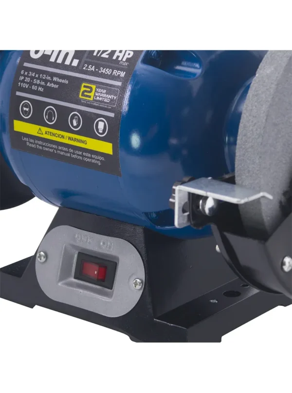 ESMERIL DE BANCO 1/2HP PIEDRA 6" ELITE EB7056