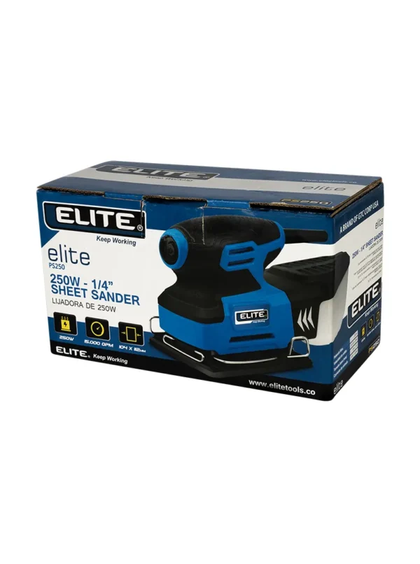 LIJADORA ORBITAL 1/4 PLIEGO 250W ELITE PS250