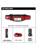 LINTERNA RECARGABLE PARA CASCO 600 LUMENES MILWAUKEE 2163-21