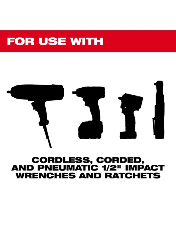 LLAVE COPA LARGA 12 3 PIEZAS MILWAUKEE 49-66-7025