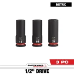 LLAVE COPA LARGA 12 3 PIEZAS MILWAUKEE 49-66-7025