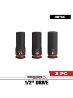 LLAVE COPA LARGA 12 3 PIEZAS MILWAUKEE 49-66-7025