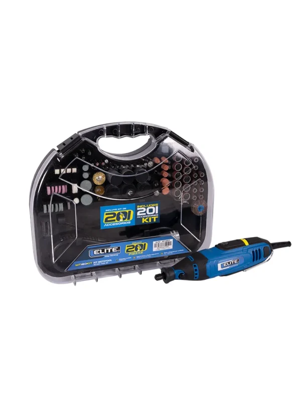 MOTOTOOL ELÉCTRICO 180W CON EJE FLEXIBLE 210 ACCESORIOS ELITE MT180KIT