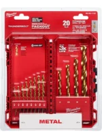 SET DE BROCAS HSS EN TITANIO 20 PIEZAS MILWAUKEE 48-89-1105