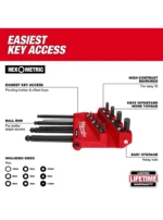 SET DE LLAVES BRISTOL 9 PIEZAS MILWAUKEE 48-22-2186