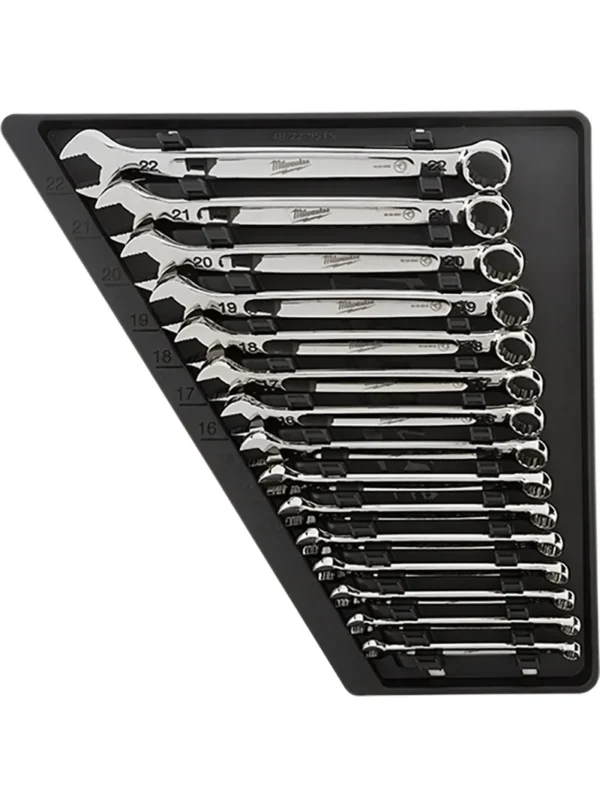 SET DE LLAVES COMBINADAS 15 PIEZAS 8mm A 22mm MILWAUKEE 48-22-9515