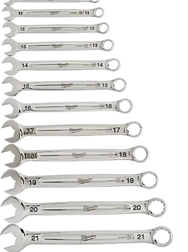 SET DE LLAVES COMBINADAS 15 PIEZAS 8mm A 22mm MILWAUKEE 48-22-9515