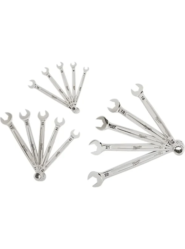 SET DE LLAVES COMBINADAS 15 PIEZAS 8mm A 22mm MILWAUKEE 48-22-9515