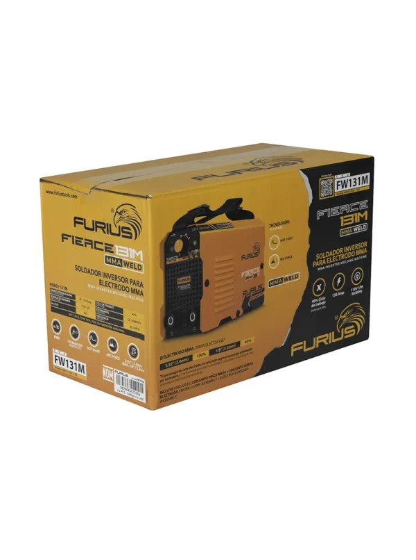SOLDADOR INVERSOR FIX-130 A 110V 332 FURIUS FW131M