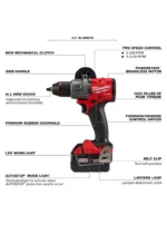 TALADRO INALÁMBRICO PERCUTOR 12 2 PILAS + CARGADOR MILWAUKEE 2904-22