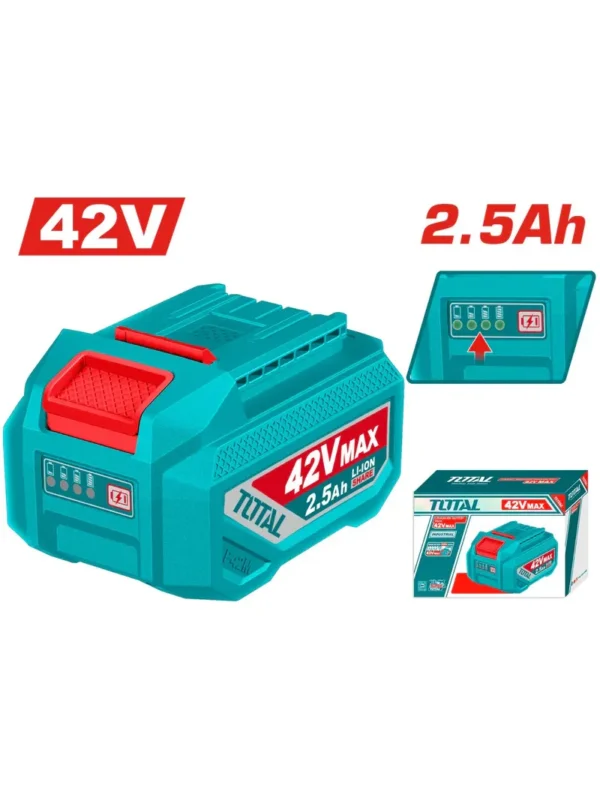 BATERÍA RECARGABLE 42V 2.5Ah TOTAL TOOLS TFBLI42251