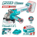 PULIDORA INALÁMBRICA MINI 20V 4 .12 900W + CARGADOR Y BATERÍA 4Ah + 5 DISCO TOTAL UTAGLI261521