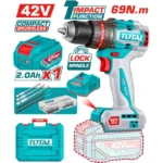 TALADRO INALÁMBRICO PERCUTOR 42V 96Nm 1 BATERÍA TOTAL TOOLS UTIDLI426981