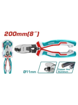 alicate cortacable para aluminio y cobre de 8 pulgadas Total THT11581 para corte de cables