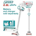 aspiradora inalámbrica de mano autocebante 20V 0.8 litros Total TVLI20061 para limpieza portátil