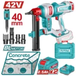 puntilladora inalámbrica para concreto hasta 40 mm 42V Total UTCNLI420602 con 2 baterías y cargador