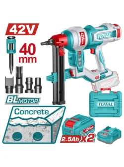 puntilladora inalámbrica para concreto hasta 40 mm 42V Total UTCNLI420602 con 2 baterías y cargador