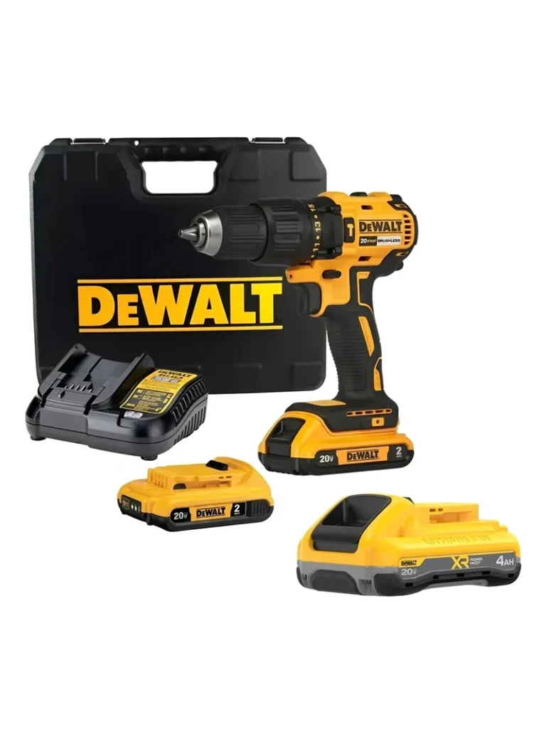 taladro inalámbrico percutor TOTAL DCD7781D2 B3D de 1-2 pulgada con batería 4Ah y dos baterías 2Ah
