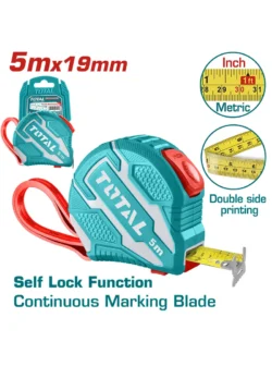 FLEXOMETRO PROFESIONAL 5 METROS X 19mm TOTAL TMT126251