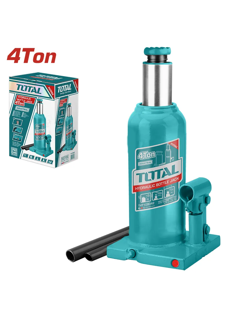 GATO HIDRAULICO TIPO BOTELLA 4 TON TOTAL THT109042 GATO HIDRAULICO TIPO BOTELLA 4 TON TOTAL THT109042