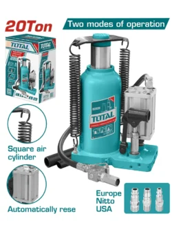 GATO HIDRAULICO TIPO BOTELLA NEUMÁTICO 20 TON TOTAL THT109206