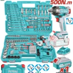 LLAVE INALÁMBRICA IMPACTO 500 Nm + BATERÍA + SET DE HERRAMIENTAS 152 PIEZAS TOTAL UTHKTHP31522