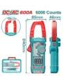 MULTIMETRO PINZA VOLTIAMPERIMETRICA DCAC 600AMP TOTAL TMT766002