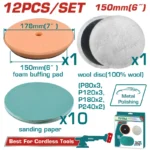 POMO PARA POLICHAR 6 SET 12 PIEZAS TOTAL TAC15012