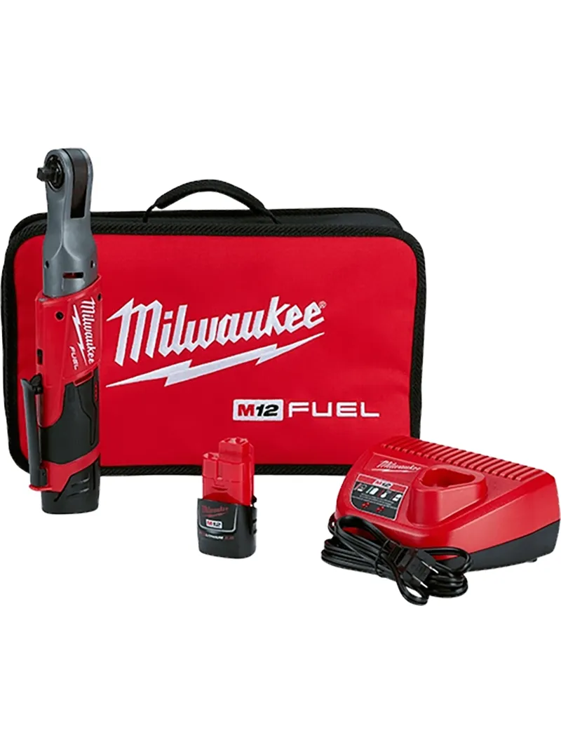 RACHET INALÁMBRICO 12V´FUEL™ DE 38 2 PILA + CARGADOR MILWAUKEE (3) RACHET INALÁMBRICO 12V FUEL™ DE 3/8" + 2 BATERÍAS + CARGADOR MILWAUKEE 2557-22