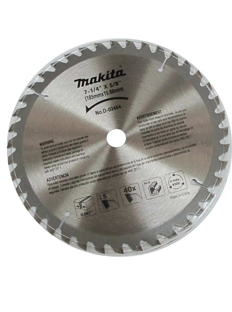 SIERRA CIRCULAR 7-1:4 x 60D PARA ALUMINIOD-464 MAKITA SIERRA CIRCULAR 7-1/4" x 60D PARA ALUMINIOD-464 MAKITA