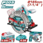 SIERRA INALÁMBRICA CIRCULAR DE MANO 7.14 + BATERÍA 5 AH TOTAL UTSLI18513