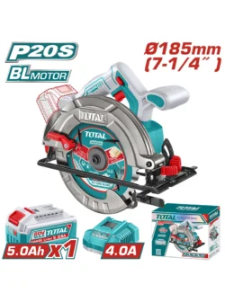 SIERRA INALÁMBRICA CIRCULAR DE MANO 7.14 + BATERÍA 5 AH TOTAL UTSLI18513