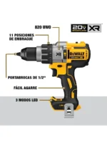 TALADRO INALÁMBRICO 15L 20V PERCUTOR 12 1 PILA 3 AH + CARGADOR MILWAUKEE DCD996B-A