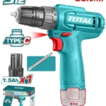 TALADRO INALÁMBRICO + BATERÍA 1.5 AH TIPO C 38 TOTAL TDLI12456