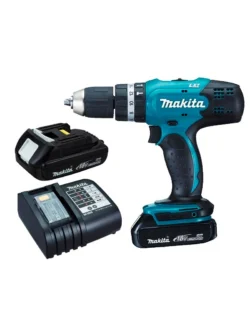 TALADRO INALÁMBRICO PERCUTOR 1/2" 18V + 2 BATERÍAS 1.5AH + CARGADOR DHP453SYE MAKITA