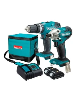 TALADRO INALÁMBRICO PERCUTOR DHP453 + DESTORNILLADOR + 2 BATERÍASDLX2336SYX MAKITA