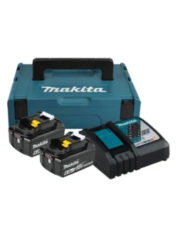 KIT 2 BATERÍAS BL1860B 18V 6AH + CARGADOR RÁPIDO DC18RC MAKITA 198113-0