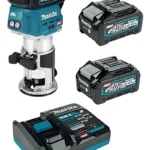 RUTEADORA INALÁMBRICA + 2 BATERÍAS 40V MAKITA RT001GM214