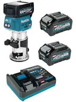 RUTEADORA INALÁMBRICA + 2 BATERÍAS 40V MAKITA RT001GM214