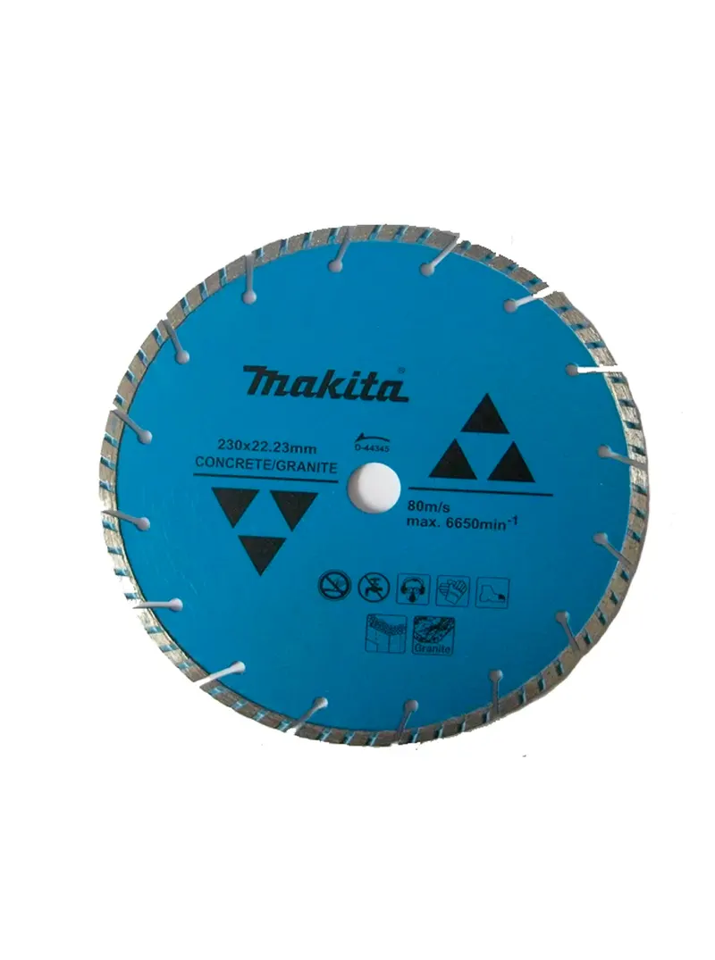 DISCO DIAMANTADO TURBO SEGMENTADO 9″ D-44345 MAKITA DISCO DIAMANTADO TURBO SEGMENTADO 9″ D-44345 MAKITA