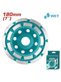 copa diamantada de desbaste doble segmento 7 pulgadas Total TAC2421801 para pulidoras