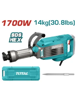 demoledor hexagonal 1.3/16 pulgadas 50J Total UTH217068 para demolición de concreto