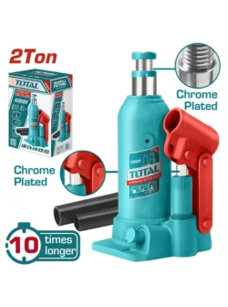 gato hidráulico tipo botella 2 toneladas Total THT109024 para elevación de vehículos