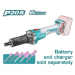 mototool inalámbrico largo 10000 a 30000 RPM Total TDGLI2001 para trabajos de precisión