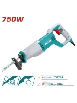 sierra sable eléctrica 750W 900 a 3300 RPM Total UTS100756 para corte en madera y metal
