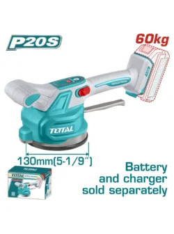 vibradora inalámbrica para baldosa 20V Total TTVLI2001 para instalación de cerámica