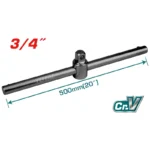 volvedor para copas en T corredizo 3/4 pulgadas x 20 pulgadas Total THTSWC0120 para trabajo mecánico