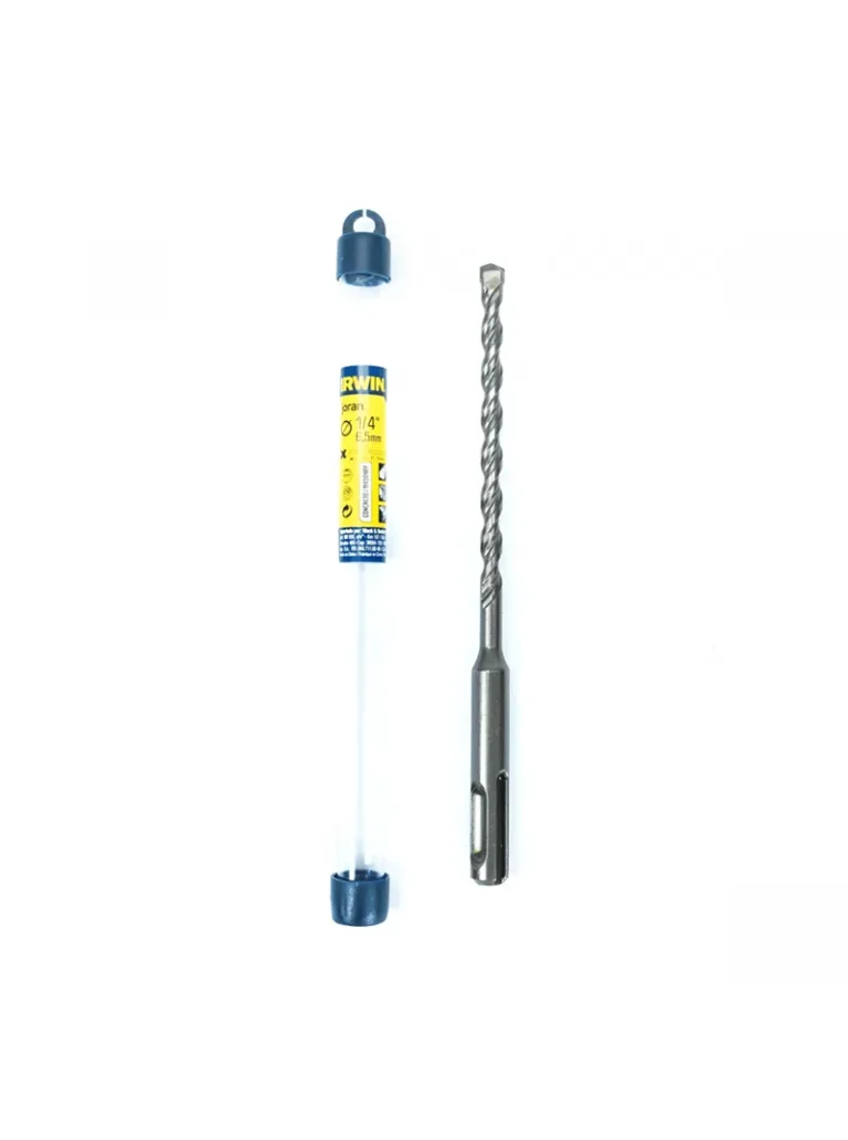broca de tungsteno SDS Plus 1/4 pulgadas x 6 pulgadas IRWIN IW14153 para concreto y mampostería