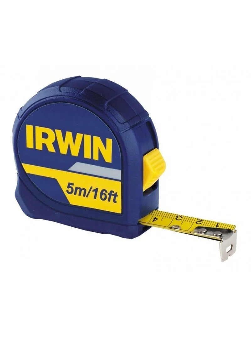 Flexómetro básico 5 metros IRWIN IW13947 flexómetro 5 metros IRWIN IW13947 cinta métrica resistente para medición