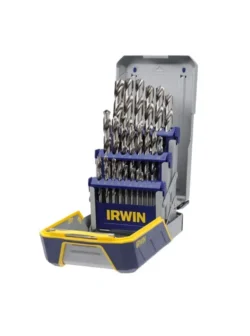 juego de 25 brocas de acero rápido IRWIN 1865315 de 1 mm a 13 mm para metal, madera y plástico